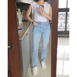 AGOLDE Remy High-Rise Straight in Signal